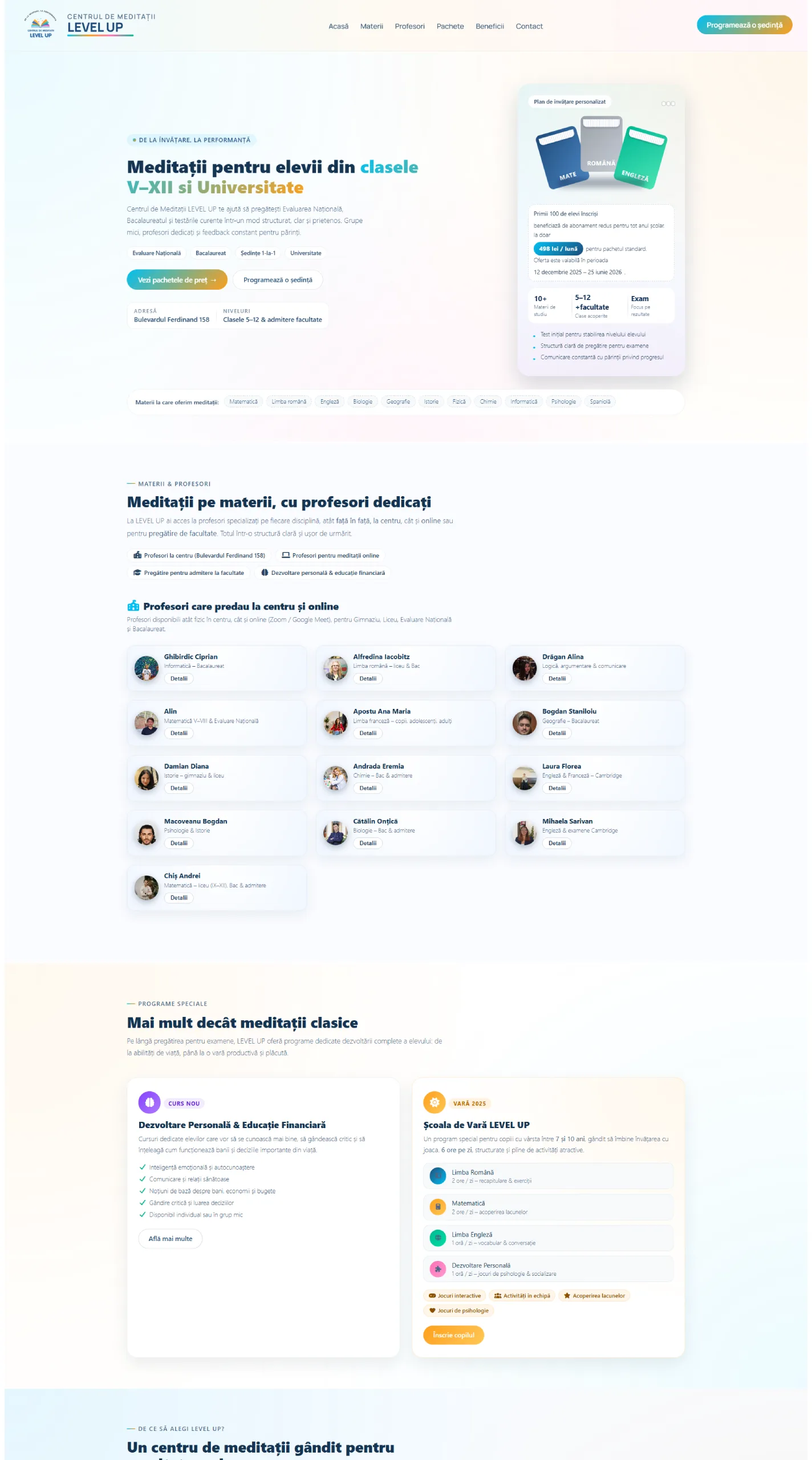 Screenshot Meditatii Level Up