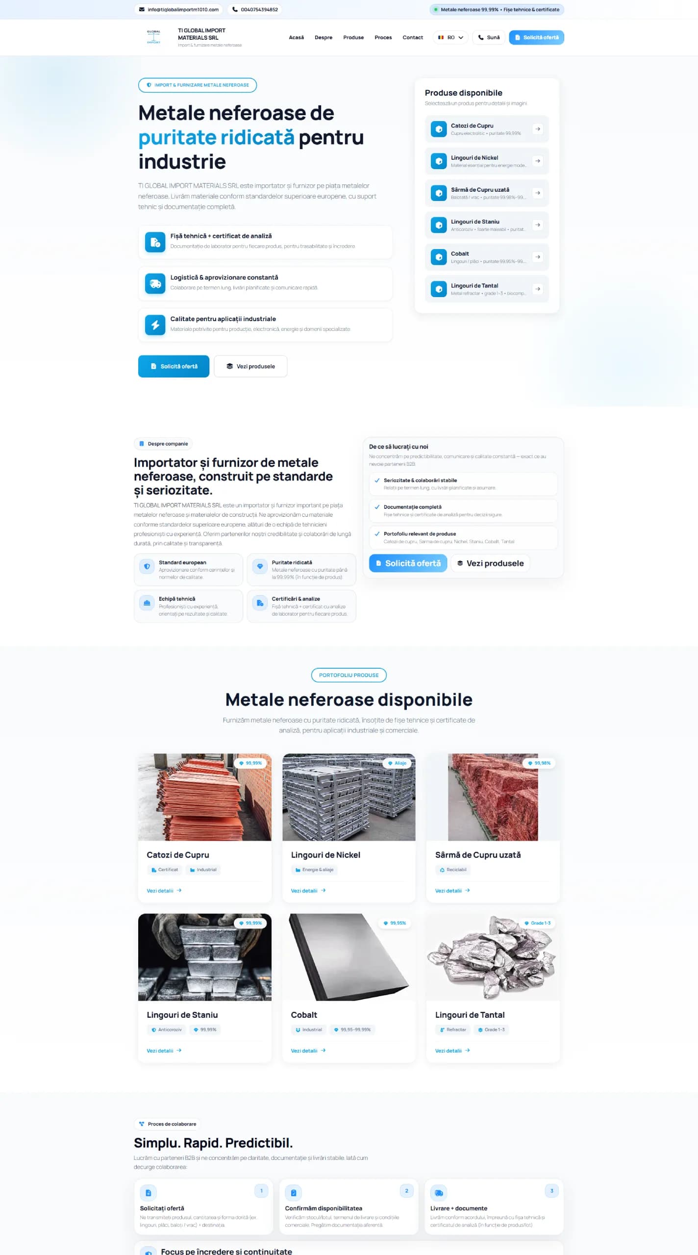 Screenshot TI Global Import