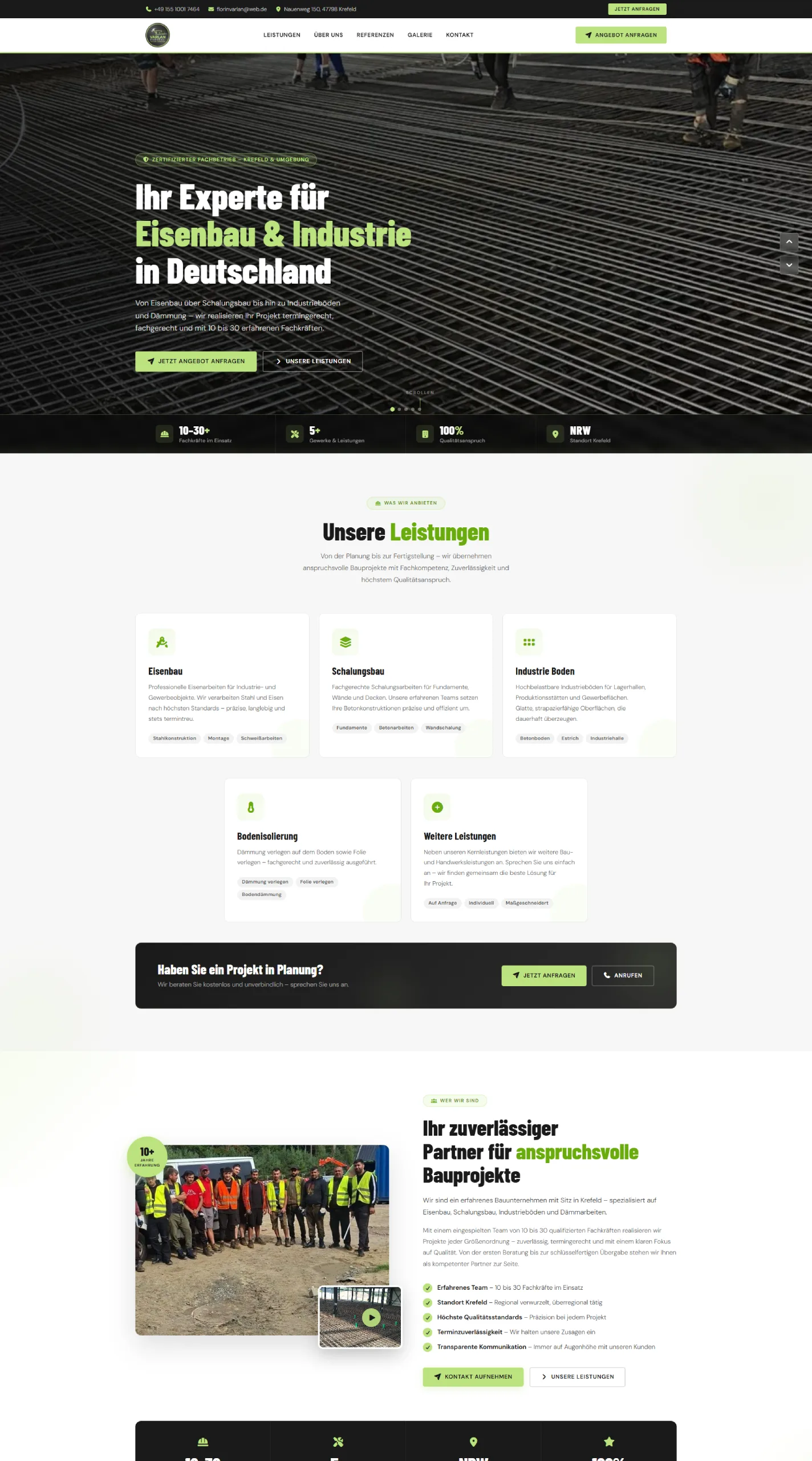 Screenshot Varlan Eisenbau